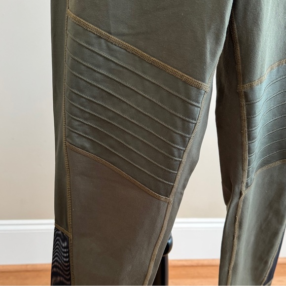 Athleta Moto “gleam” leggings olive green - Picture 7 of 15